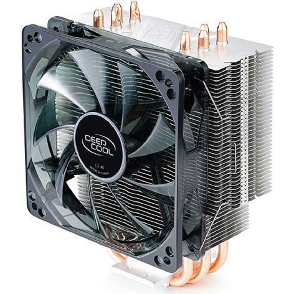 Cooler Deepcool GAMMAXX 400 BLUE BASIC {Soc-FM2+/AM2+/AM3+/AM4/1150/1151/1155/ 4-pin 18-30dB Al+Cu 130W 640gr LED} Ret