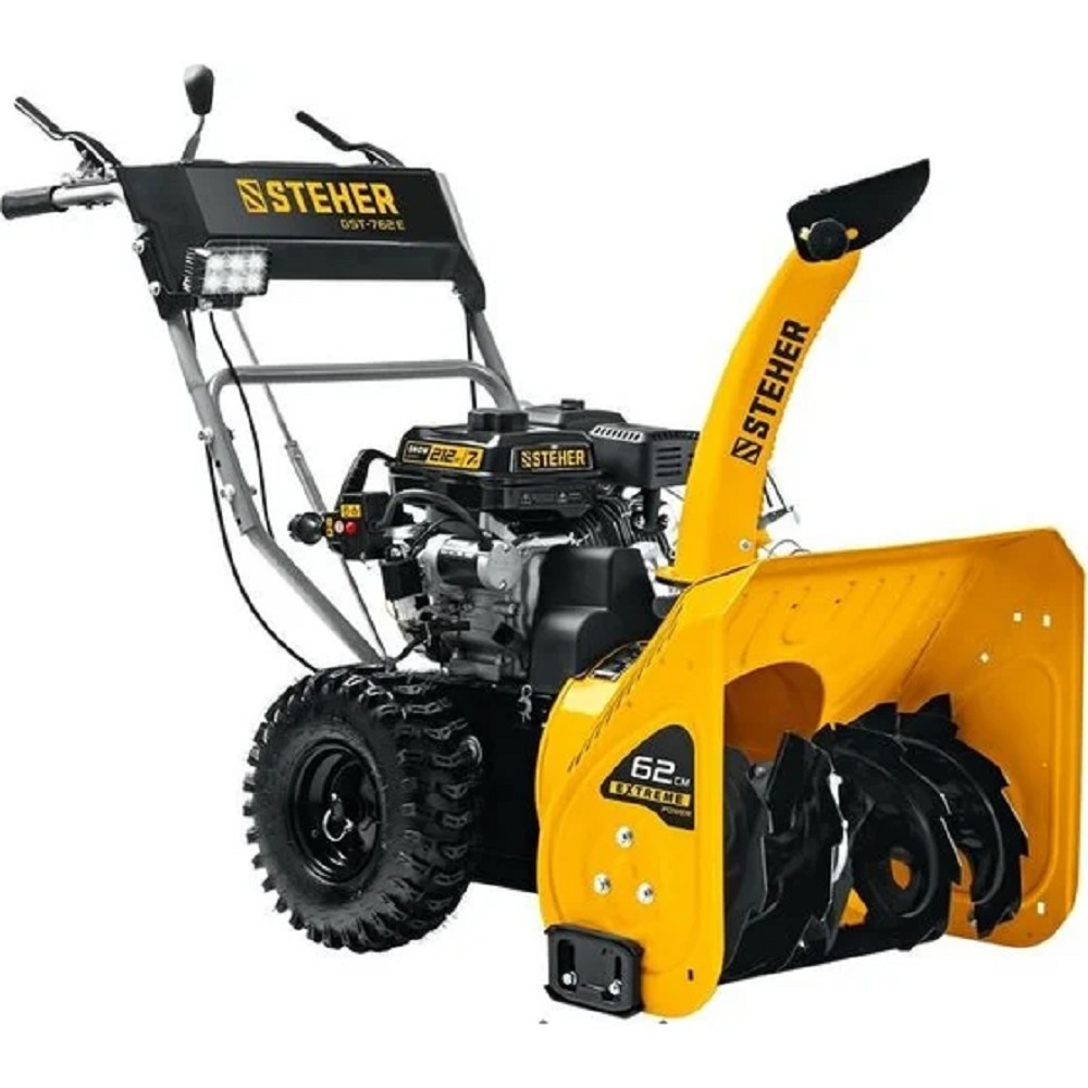 STEHER  62 см, бензиновый снегоуборщик с электростартером, EXTREM (GST-762E)
