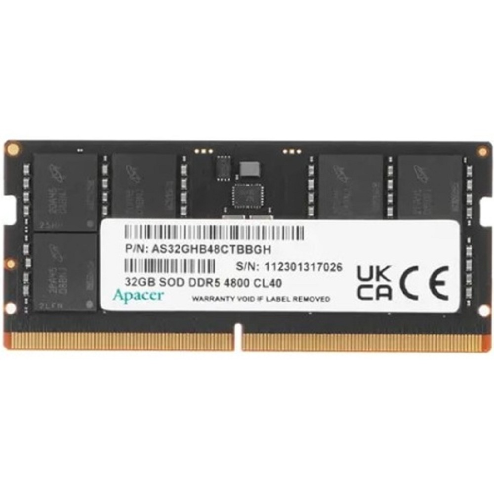 Apacer DDR5 SODIMM 32GB Модуль памяти  4800  CL40, 1.2V, 2048x8,  RTL