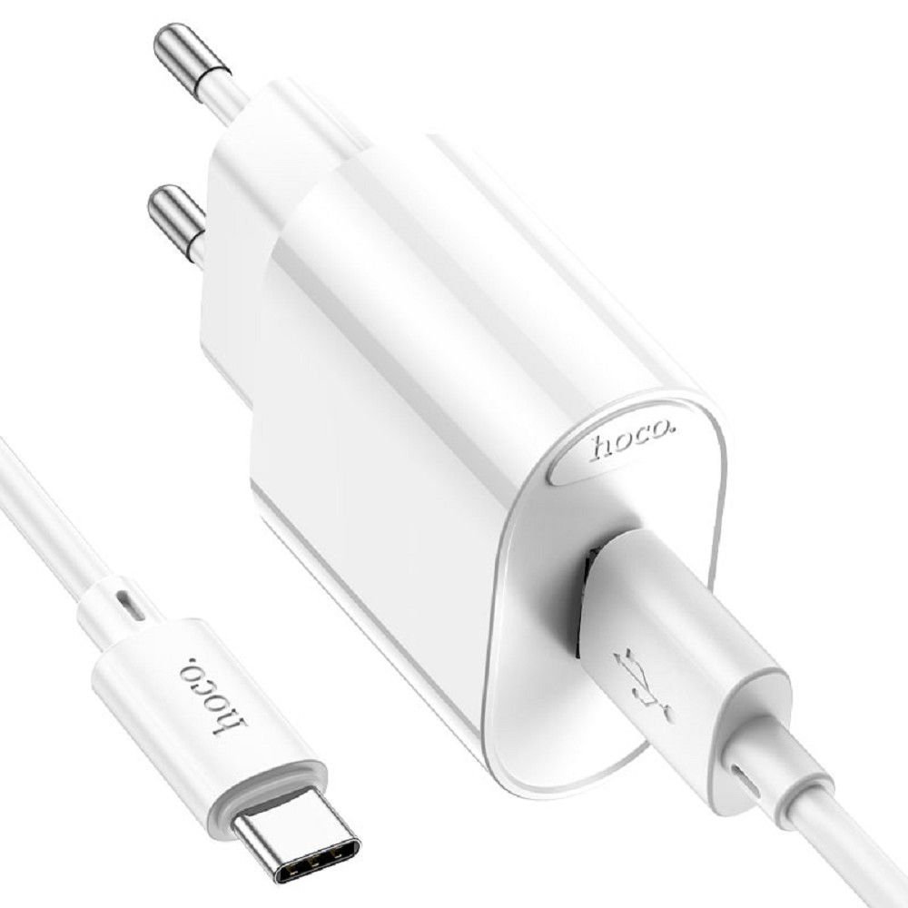 HOCO C109A/ Сетевое ЗУ/ 1 USB/ Выход: 10.5W/ White