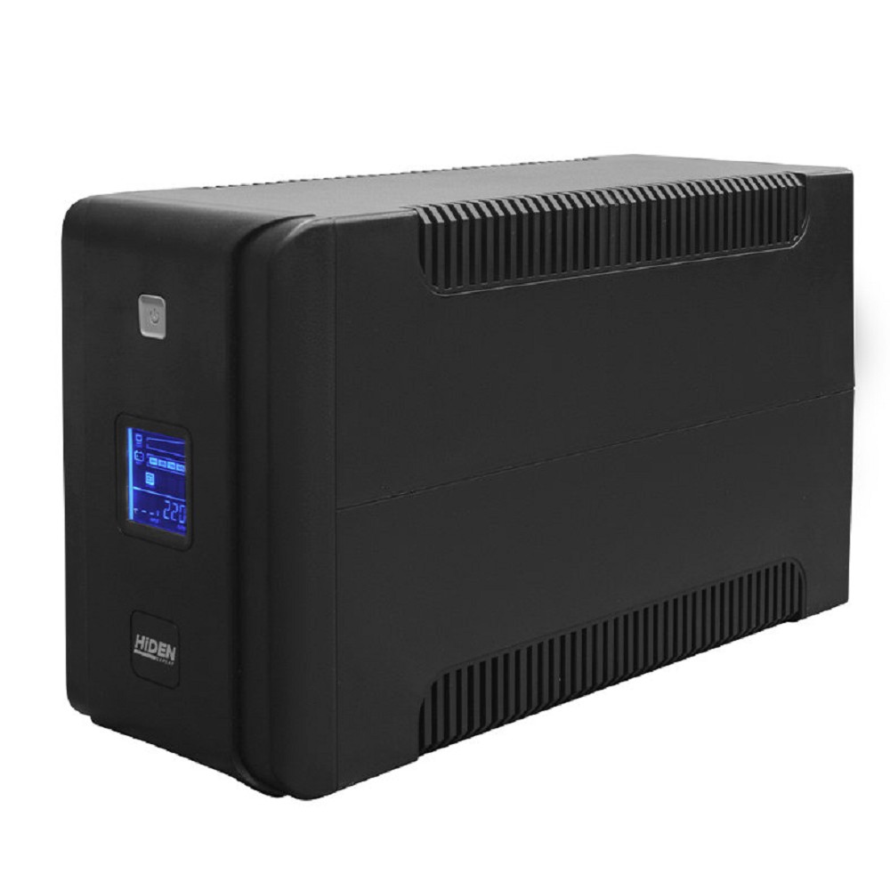 ИБП HIDEN EXPERT ULS1500C 1500ВА/900Вт {Линейно-интерактивный, 4xSchuko+2xIEC C13 LCD, USB, встроенные АКБ 2x12B/9Ач}