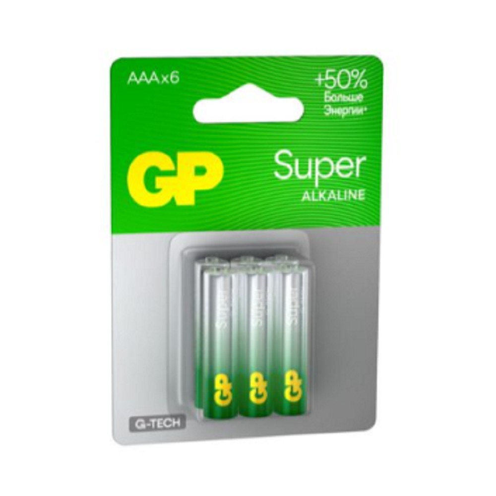 GP 24AA21-2CRSBC6 36/720 Super Alkaline G-Tech (6 шт. в уп-ке)