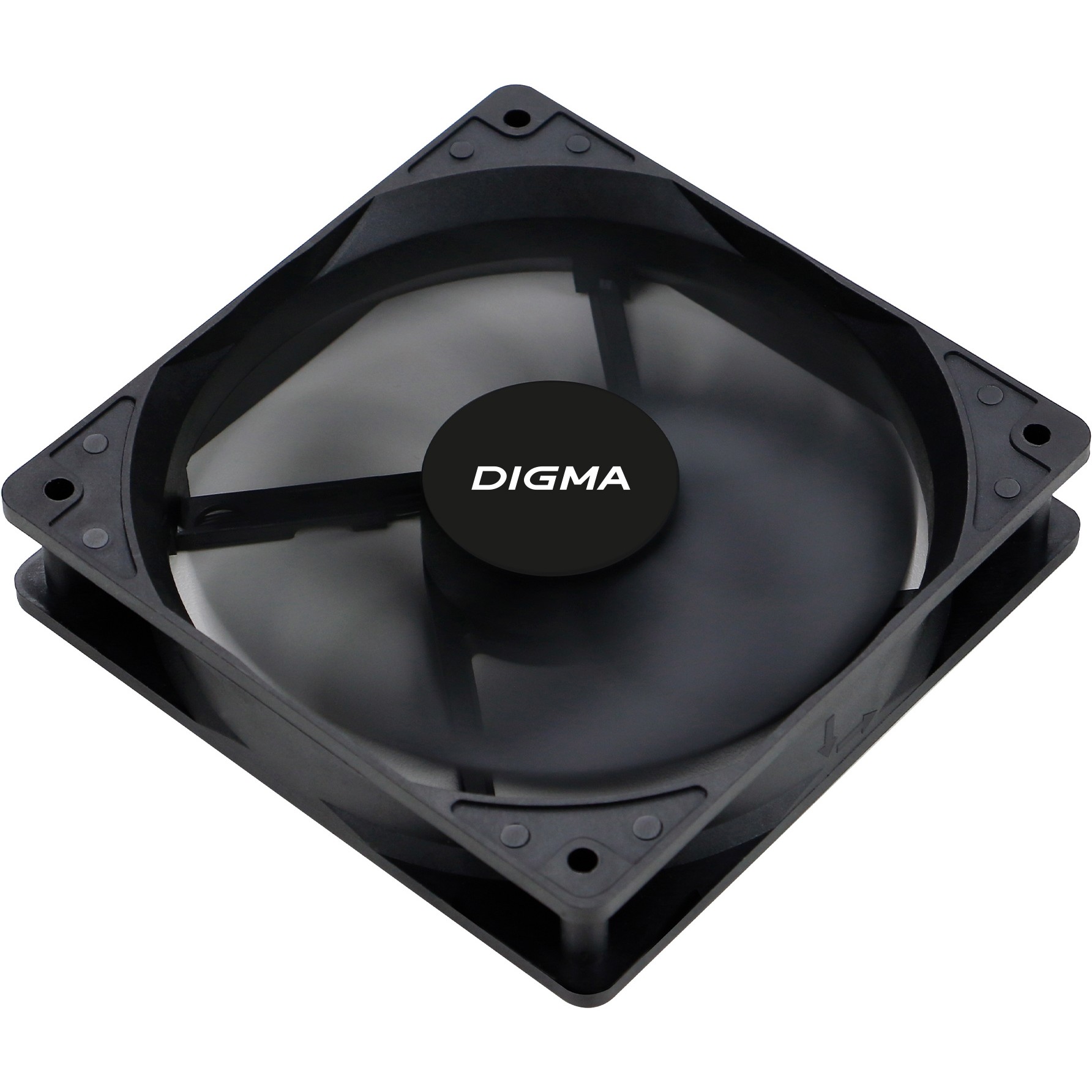 Вентилятор Digma DFAN-120-9 120мм черный 3-pin 4-pin (Molex)Ret
