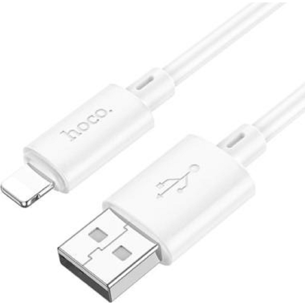 HOCO X88/ USB кабель Lightning/ 1m/ 2.4A/ White
