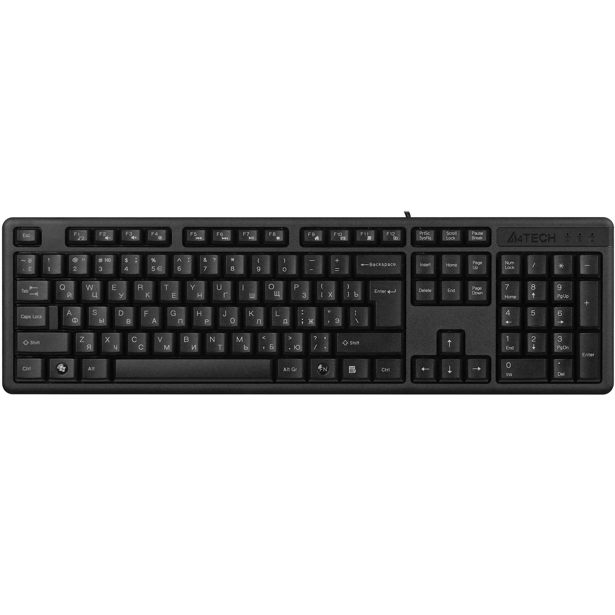 Повреждение упаковки Клавиатура A4Tech KR-3 черный USB
