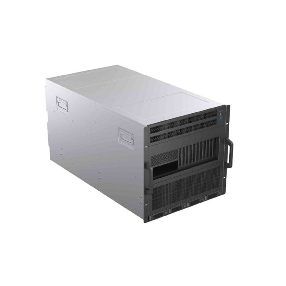 Procase G5-1085-16D38-12NVME Корпус 10U Rack GPU case, 16 GPU PCIE 5.0 (38slot) 12 NVME hotswap HDD 12*MiniSAS HD(8643), черный, плата блока питания 4+1 CRPS (без модулей), до 3200вт/модуль, глубина 8