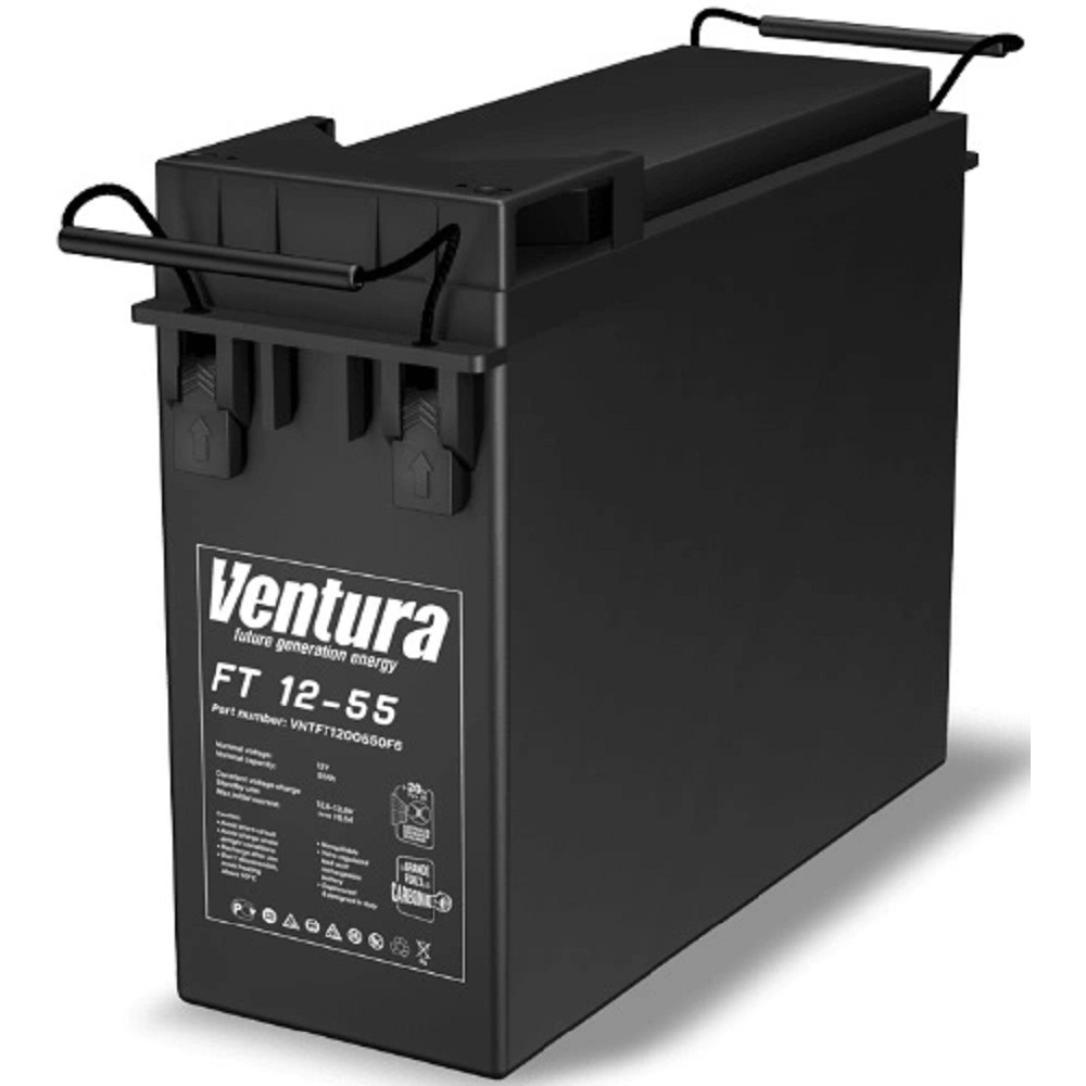 АКБ Ventura FT 12-55 12V/55Ач {F6, ДхШхВ 291х106х231мм, масса 16,40 кг, срок службы 15 лет}