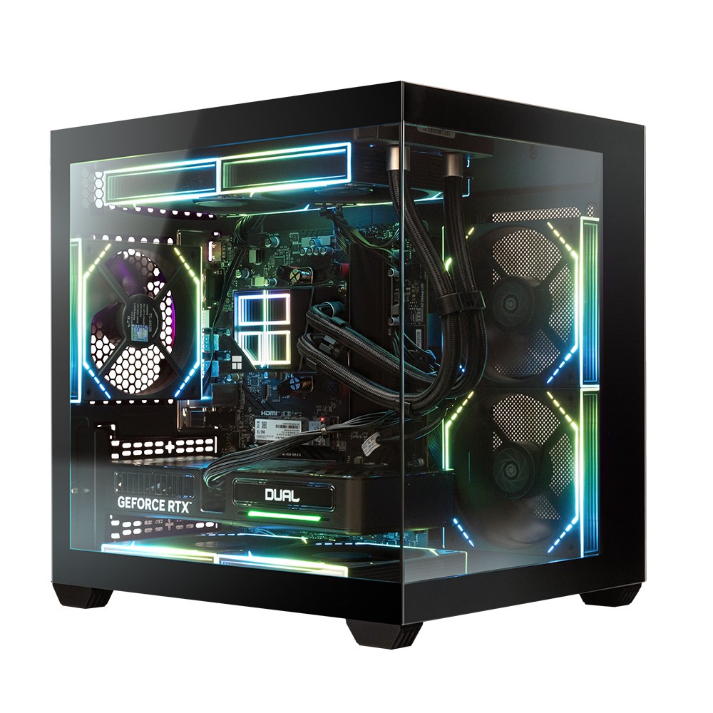 Компьютер CBR X Vertex [CX0R5N-G5W03] Black AMD Ryzen 5 7500F / Asus PRIME B650M-R / 16GB DDR5 5200MHz / RTX5060 8GB / SSD 960GB / Win 11 Pro CBR PC
