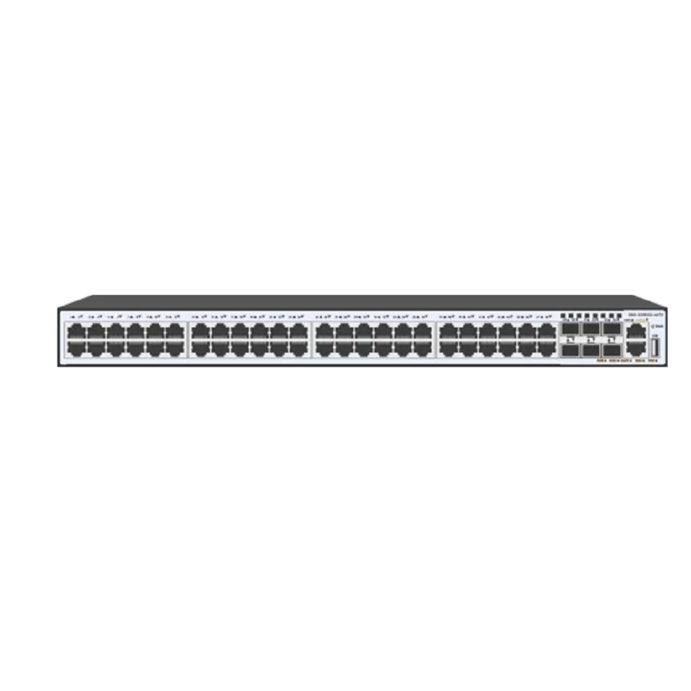 SNR SNR-S3950G-48TX Ethernet коммутатор, 48 портов 10/100/1000Base-T, 6 портов 1/10GBase-X SFP+, L3 (16K route), Hot Swap БП, 1 БП AC в комплекте