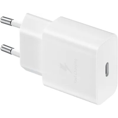 Сетевое зарядное устройство Samsung Adapter 15W Type C White (EP-T1510NWEGEU)