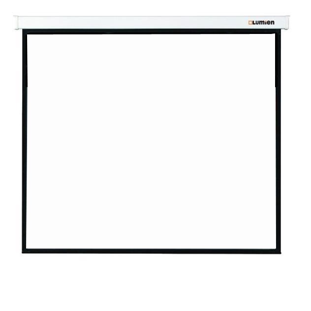 LUMIEN Master Control LMC-100116 Экран с электроприводом 203x300 см (132") Matte White FiberGlass черная кайма сверху 35см 16:9