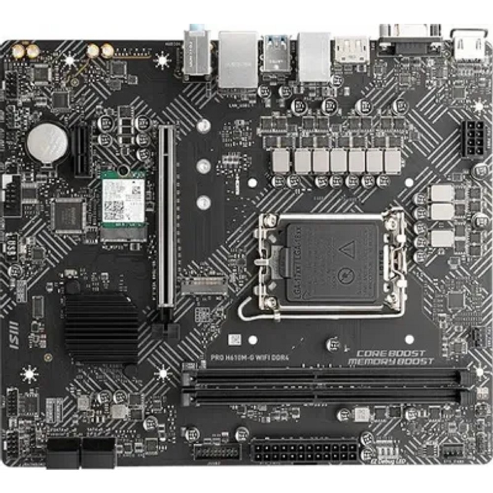 MSI H610 S1700 MATX PRO H610M-G WIFI DDR4 {LGA1700, 2DDR4, 1PCI-Ex16,1PCI-Ex1,1M.2,4SATA3, 4USB3.2}