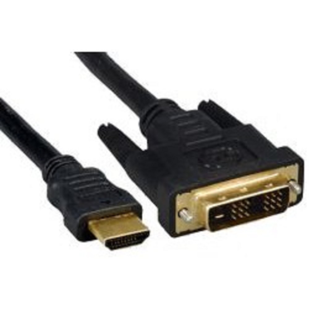 Кабель HDMI-DVI Cablexpert CC-HDMI-DVI-7.5MC, 19M/19M, single link, медь, позол.разъемы, экран, 7.5м, черный, пакет