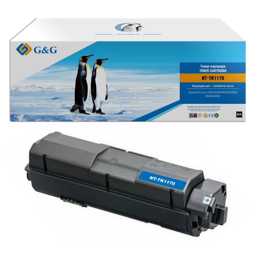 Тонер-картридж G&amp;G,GG-TK1170  аналог Kyocera TK-1170 7.2k с чипом