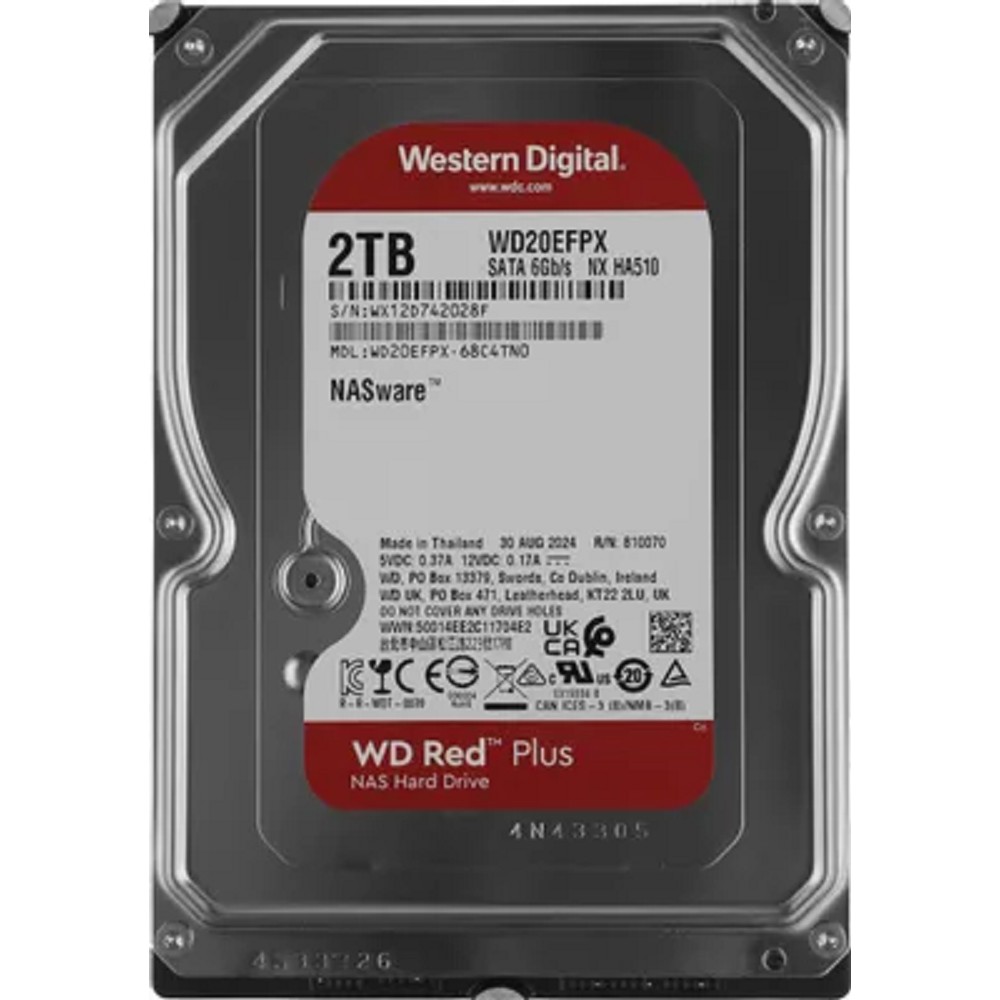 2TB WD Red Plus (WD20EFPX) {Serial ATA III, 5400- rpm, 64Mb, 3.5"}