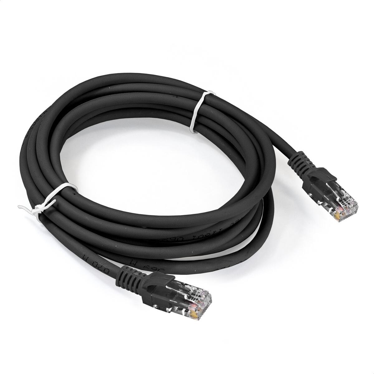 Exegate EX300498RUS Патч-корд медный ExeGate UTP-RJ45-RJ45-5e-CU-3M-BK, UTP, cat.5e, 3м, черный