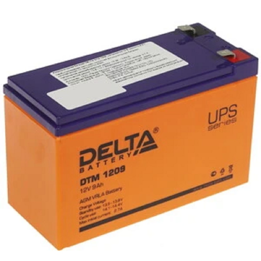 Delta DTM 1209  (9 А\ч, 12В) свинцово- кислотный аккумулятор  