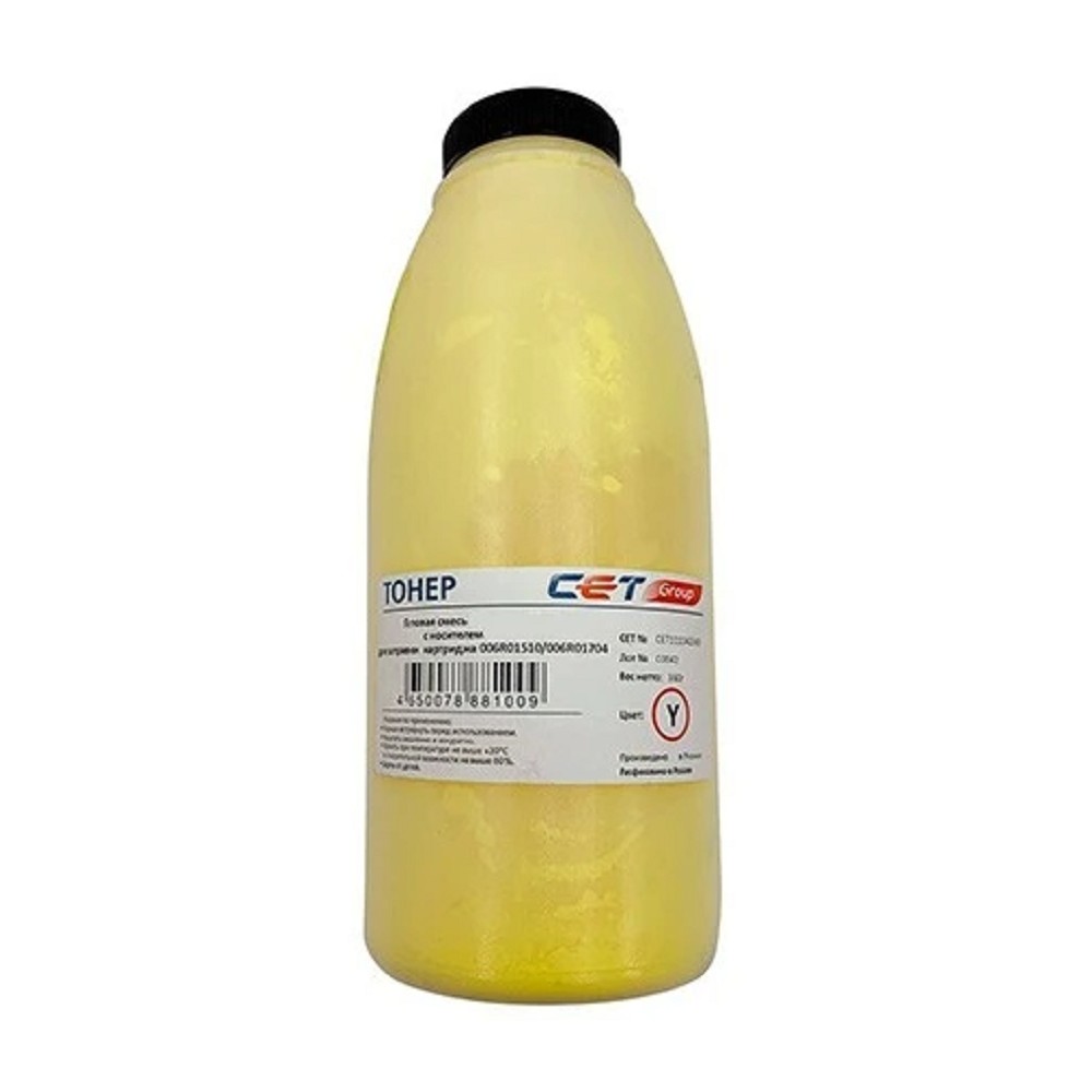 Тонер Cet CE08-Y/CE08-D CET111042Y-360N желтый бутылка 360гр. для принтера Xerox AltaLink C8045/8030/8035; WorkCentre 7830