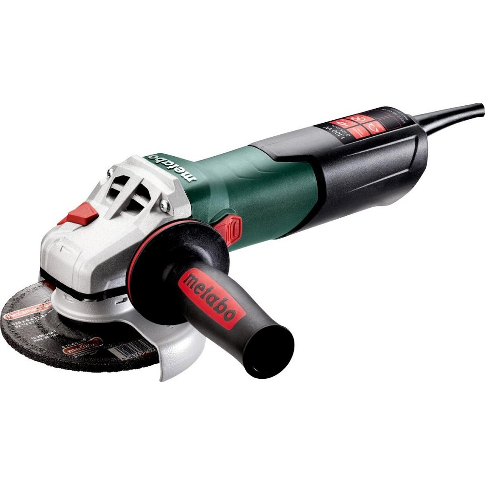 Metabo WEV 11-125 Quick Угловая шлифовальная машина [603625500] { 1100вт,125мм,эл-ка,рег,кейс }