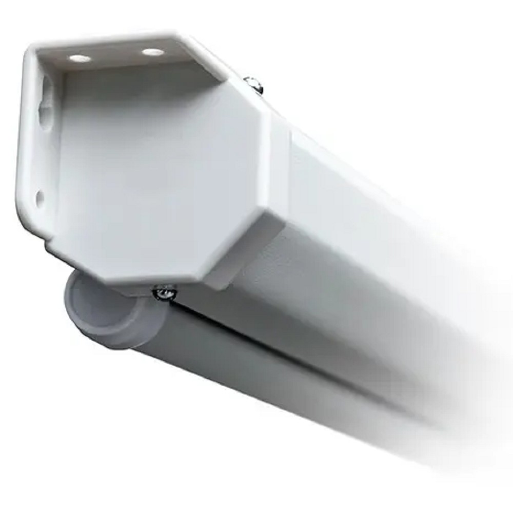 LUMIEN Eco Picture LEP-100126 137х192см рабочая область 104х186 см) (84") Matte White верх.кайма 30 см, восьмигранный корпус, возможность потолочн./настенного крепления, 16:9, цвет корпуса белый