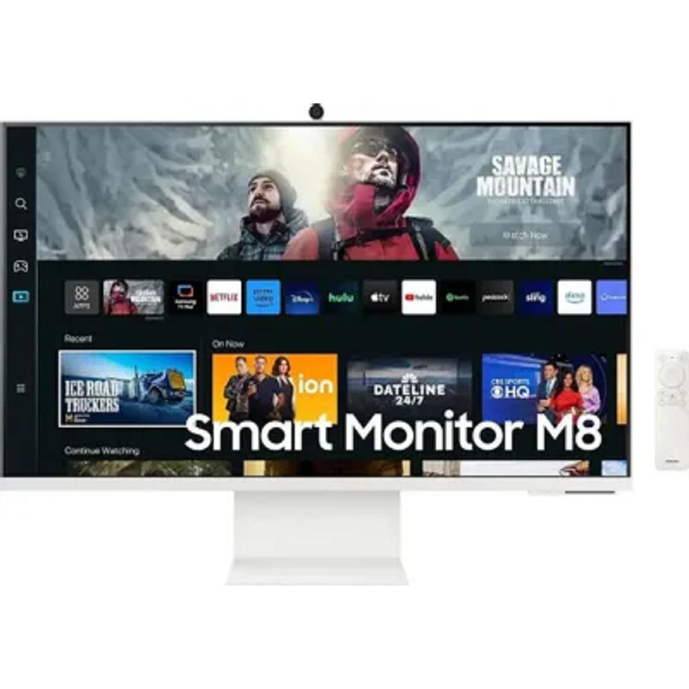 LCD Samsung 31.5" S32DM801UIXCI M8 белый {VA 3840x2160 60Hz 400cd 178/178 16:9 HDMI M/M Cam HAS USB}