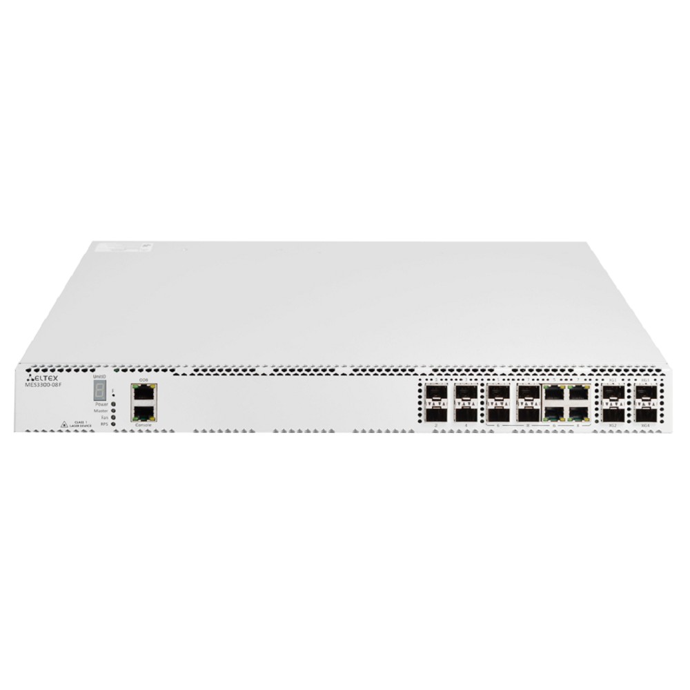 ELTEX MES3300-08F Коммутатор агрегации 4 портов 1G SFP, 4 combo-порта 1G, 4 порта SFP+