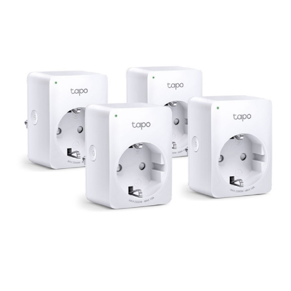 TP-Link Tapo P100(4-pack) Умная мини Wi-Fi розетка, 4 шт. 