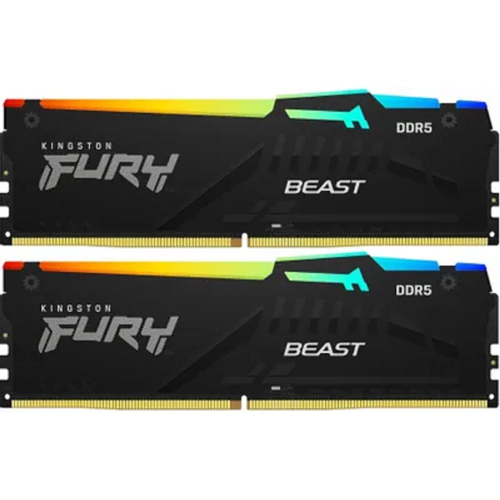 Kingston DDR5 DIMM 32Гб FURY Beast EXPO RGB (16x2) 5600MT/s, CL36 1.25В, KF556C36BBEAK2-32