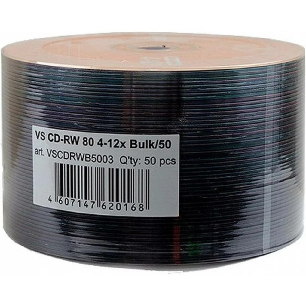 Диски VS CD-RW 80 4-12x Bulk/50 (620168)