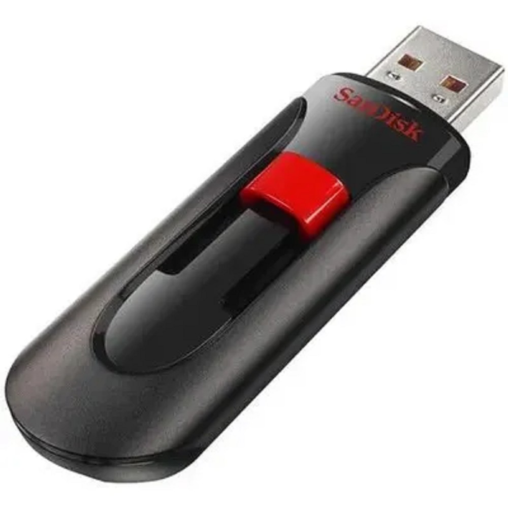 SanDisk USB Drive 64Gb Cruzer Glide SDCZ60-064G-B35 {USB2.0, Black/Red}  