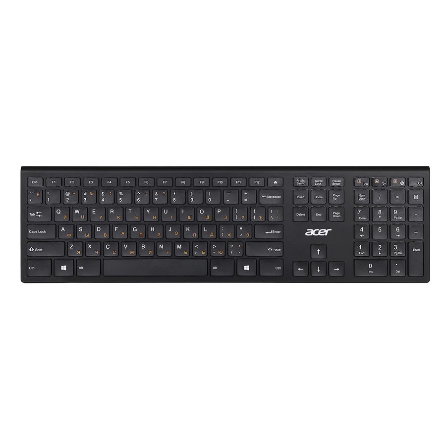 Повреждение упаковки Acer OKR020 [ZL.KBDEE.004] wireless keyboard USB slim Multimedia black  Клавиатура беспроводная