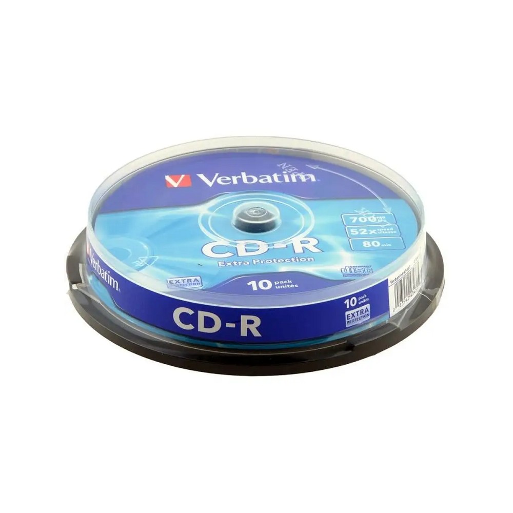 VERBATIM Диски CD-R 80 52x CB/10 (43437)