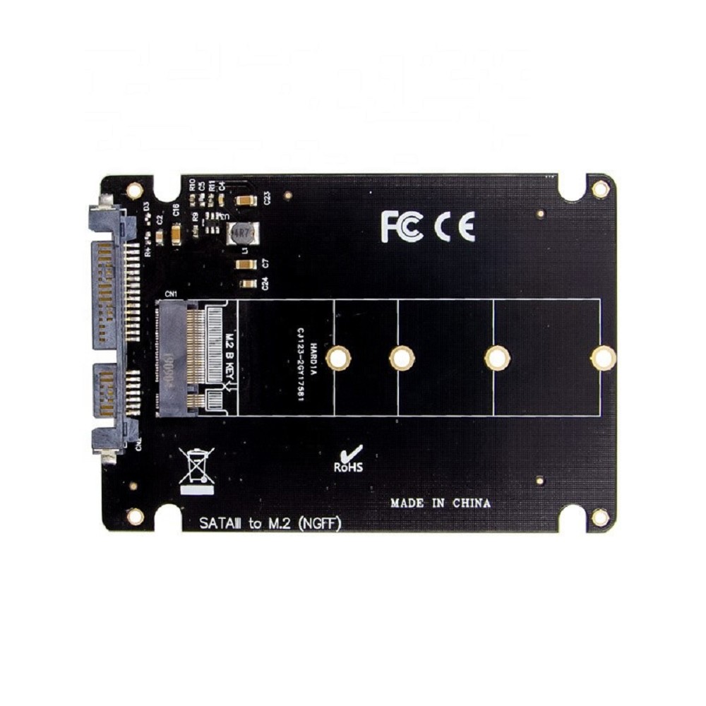ORIENT C295S, Переходник NGFF (M.2) B-key SSD - SATA 2.5", тип 2230/2242/2260/2280, для подключения SSD M.2 SATA в отсек HDD 2.5" (30916)