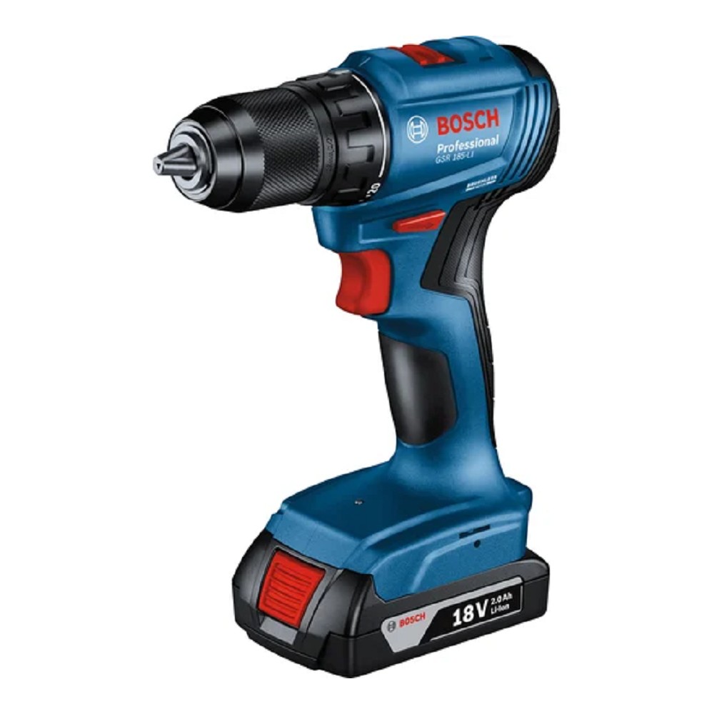 Дрель-шуруповерт Bosch GSR 185-LI, 2Ач,  с двумя аккумуляторами [06019k3000]
