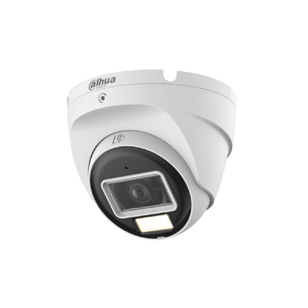 DAHUA DH-HAC-T1A21P-U-IL-0280B Купольная HDCVI-видеокамера 2Мп; CMOS; объектив 2.8мм; ИК 25м, Led 20м;  пластик