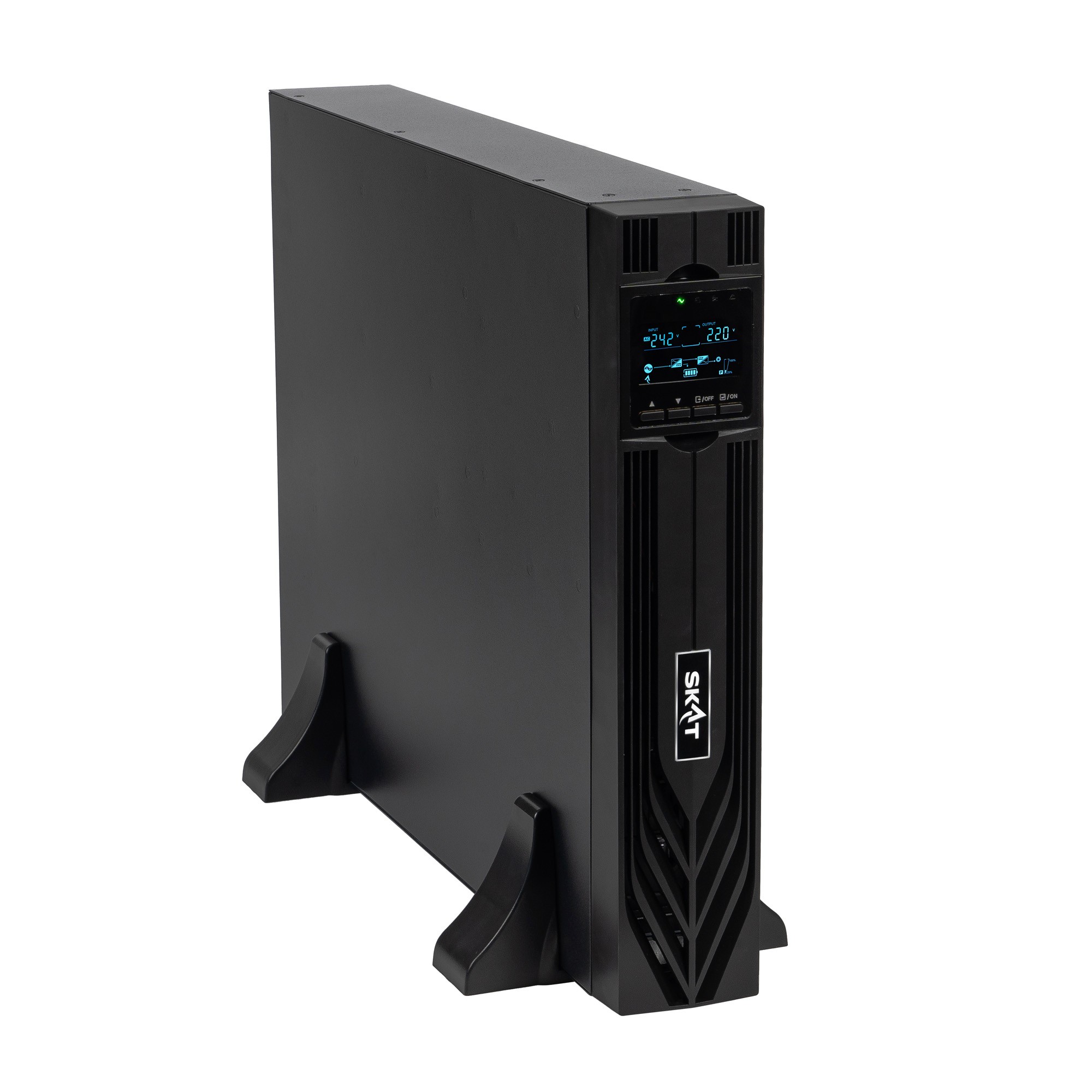 ИБП Бастион SKAT-UPS 3000-RACK-ON P3 БЕЗ АКБ {Online, синус, 3000ВА/3000 Вт, стойка/на пол, 2хЕВРО + 1xC19, встр. SNMP/USB/RS-232/EPO, БЕЗ АКБ (6 шт 26-200Ач) или SKAT ВС 72/9 RACK, МПТ} (8774)