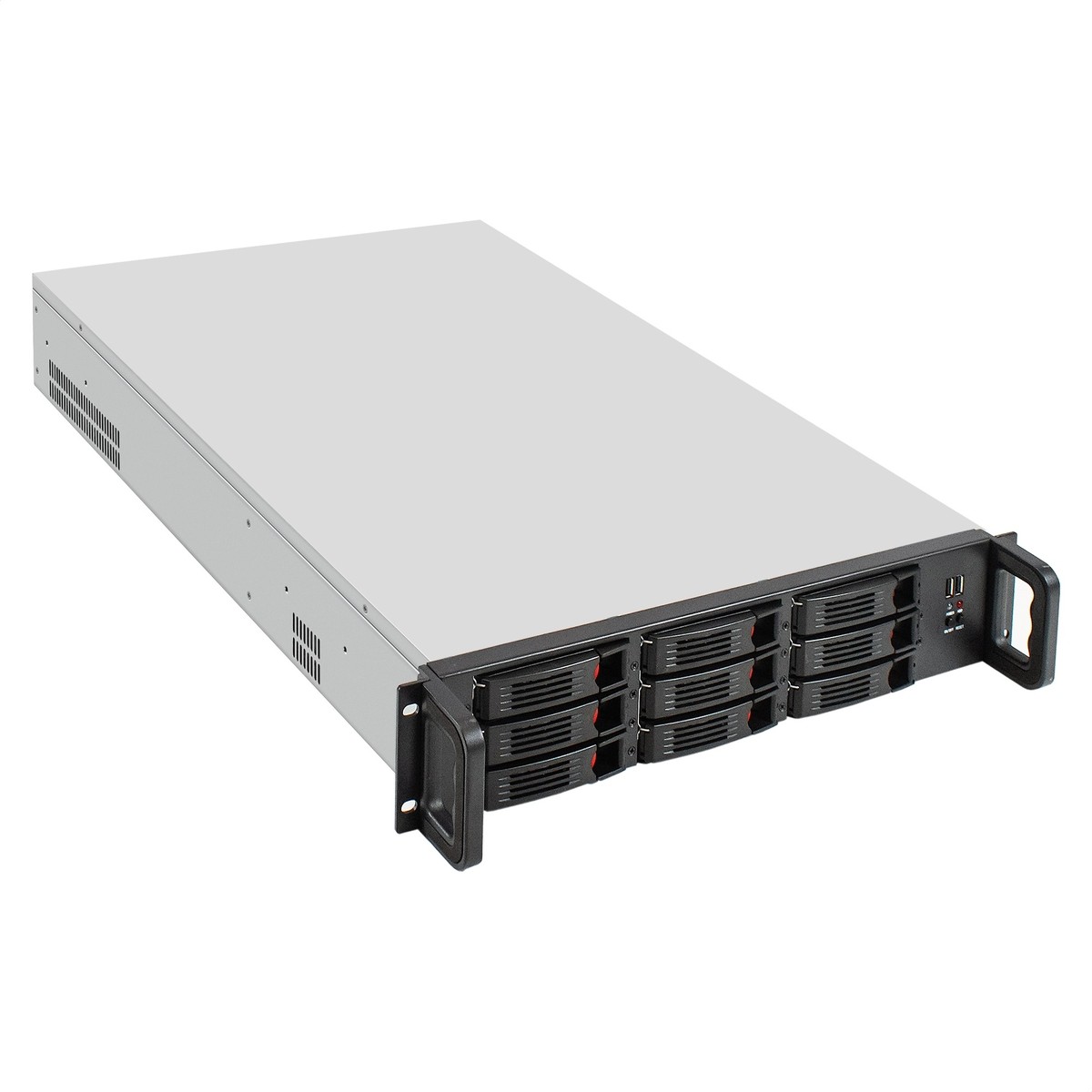 Exegate EX294280RUS Серверная платформа ExeGate Pro 2U650-HS09 <RM 19", высота 2U, глубина 650, Redundant БП 2x800W, 9xHotSwap, 2*USB>