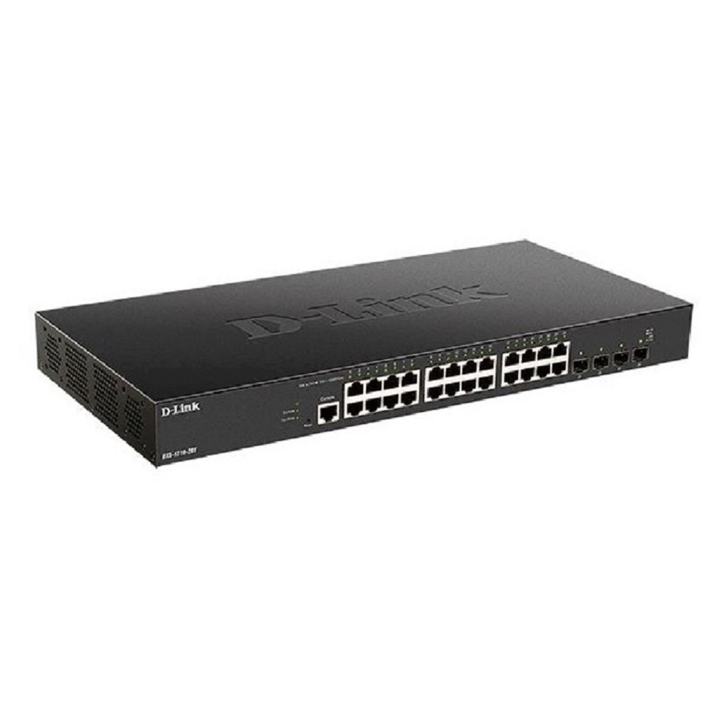 D-Link DXS-1210-28T/A1A PROJ Управляемый L2+ коммутатор с 24 портами 10GBase-T и 4 портами 25GBase-X SFP28