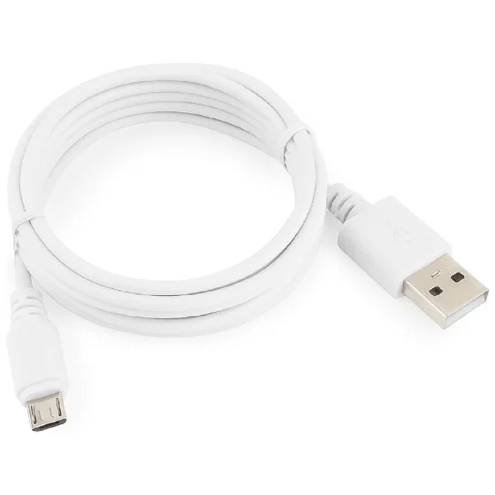 Повреждение упаковки Cablexpert Кабель USB 2.0 Pro AM/microBM 5P, 1.8м, белый, пакет (CC-mUSB2-AMBM-6W)