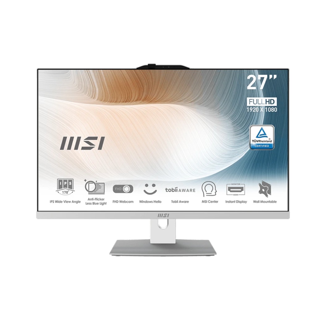 MSI Modern AM272P 12M-1041XRU [9S6-AF8212-1041] White 27" {FHD  i5-1235U/16Gb/SSD1Tb/KB/M/NoOS}