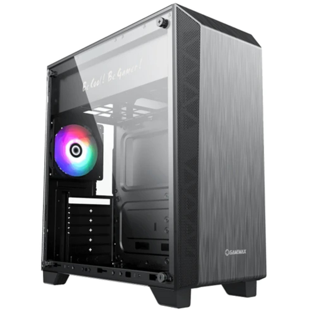 GameMax Корпус Nova N5 (ATX, Черн, USB 3.0, Зак.стекло, 1*120мм вент, без БП)