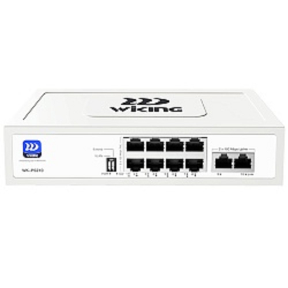 Wi-Tek WK-PS210 коммутатор WIKING неуправляемый PoE 76Вт, 8FE(PoE)+2FE