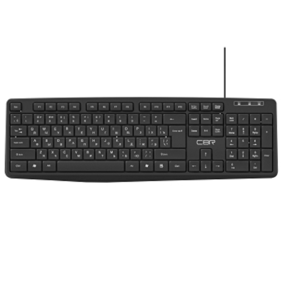 CBR KB 115 USB, Клавиатура 104 кл., офисн., 1,8 м, резиновые ножки