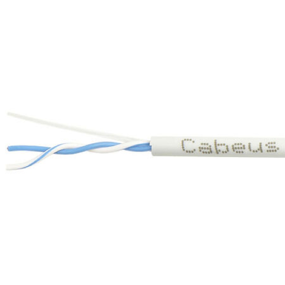 Cabeus UTP-1P-Cat.5e-SOLID-LSZH-GY-20 Кабель витая пара (UTP), категория 5e, 1 пара (24 AWG), одножильный (solid), LSZH нг(А)-HF, серый (20 м)