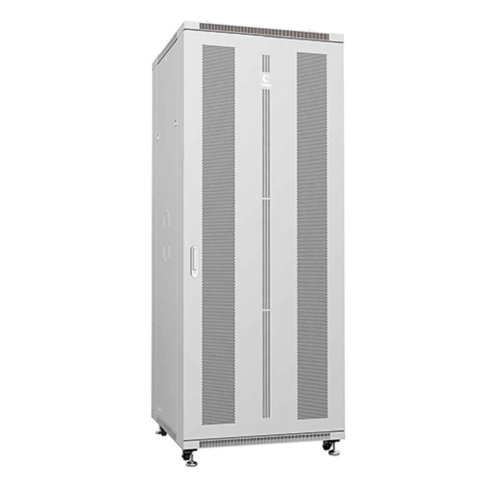 Cabeus ND-05C-42U80/100 Шкаф монтажный телекоммуникационный 19" напольный для распределительного и серверного оборудования 42U 800x1000x2055mm (ШхГхВ) передняя и задняя перфорированные двери, ручка с 