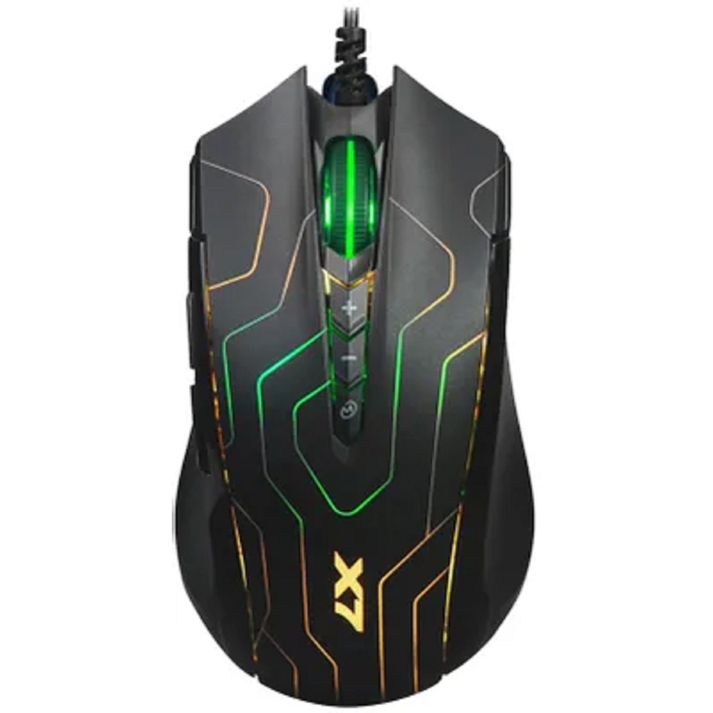 Мышь A4Tech X89 Maze черный оптическая (2400dpi) USB (8but)