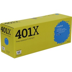 T2 CF401X Картридж (TC-HCF401X) для HP CLJ Pro M252n/M252dw/M277n/M277dw (2300 стр.) голубой, с чипом