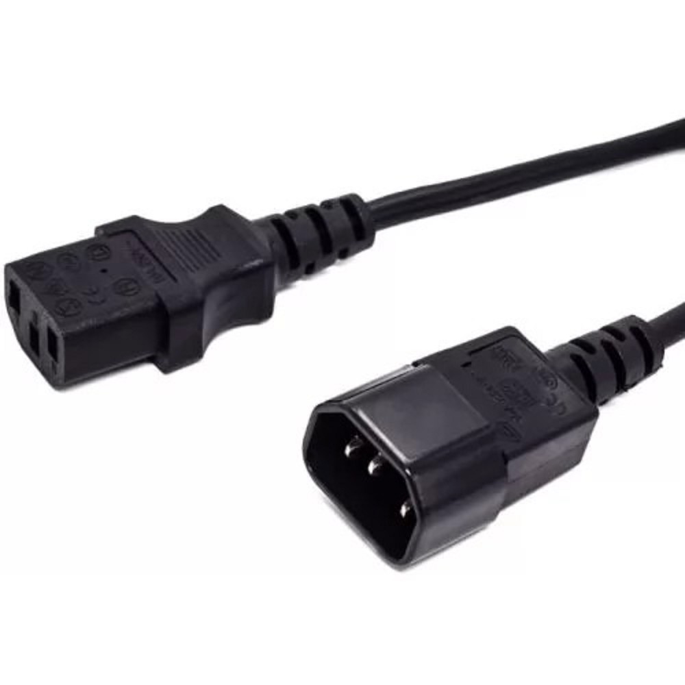 Filum Кабель питания FL-PC16-C13-C14-0.6M С13- C14, 3х1 мм?, 220В, 10A, чёрный, 0.6 м.[FL-PC16-C13-C14-0.6M]