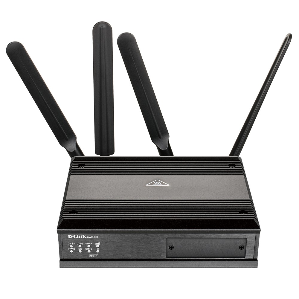 D-Link DWM-321/A1A Беспроводной M2M-маршрутизатор 4G LTE с одним модулем для двух SIM-карт и поддержкой ГЛОНАСС/GPS