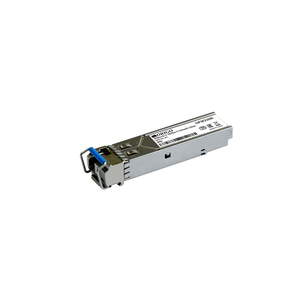 ORIGO OFM330R/3KM/B1A WDM SFP-трансивер, 1000Base-BX-U (Simplex SC), Tx:1310 нм, Rx:1550 нм, одномод, до 3км